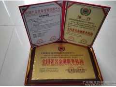 纺织机械和部件公司招商展示用的荣誉证书