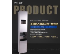 供应酒店专用 入墙式不锈钢三合一组合柜 多功能组合柜图2