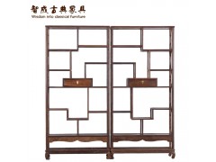 红木家具实木鸡翅木多宝阁博古架中式古董架置物茶壶架图1