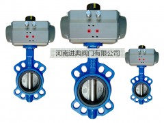 D641X气动对夹式蝶阀河南厂家尺寸图1