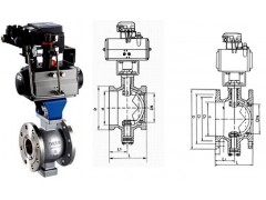 VQ641F气动V型调节球阀工作原理图2
