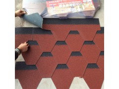 六角形玻纤沥青瓦 彩色防水装饰油毡瓦 颜色齐全量大优惠图2