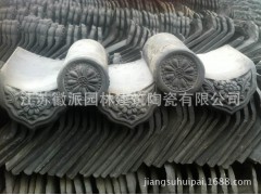 批发供应各色陶土瓦/连体小青瓦/仿古琉璃瓦片/仿古屋面瓦图1