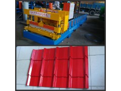 博翔840型琉璃瓦压瓦机彩钢板压型机彩钢瓦成型机压瓦机设备图1