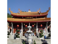 佛山陶瓷凉亭寺庙祠堂围墙亭台楼阁佛堂宗祠祖庙绿色金黄色琉璃瓦图1