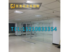 厂家直销玻璃隔断办公室隔断双层百叶隔断铝合金钢化玻璃隔断图2