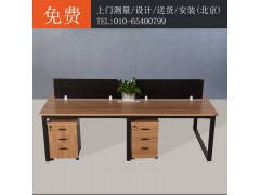 北京办公家具 四人组合职员办公桌 简约办公桌 新款办公电脑桌图1