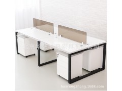 北京办公家具 四人组合职员办公桌 简约办公桌 新款办公电脑桌图2