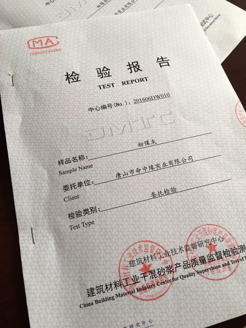 二级粉煤灰检验报告1