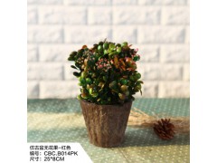 乡村田园仿真无花果盆栽客厅咖啡厅店铺装饰多肉植物假花盆栽图1