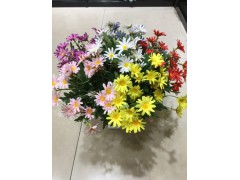 小雏菊手工绢花装饰客厅插花图2