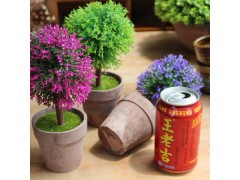 义乌批发仿真花盆景假花装饰盆栽图1