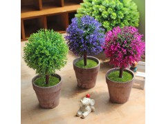 义乌批发仿真花盆景假花装饰盆栽图2