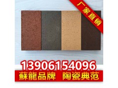 宜兴苏龙陶瓷 真空陶土烧结砖 园林广场透水砖 景观图3