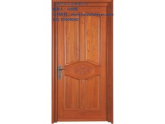 柚木实木单开进户门纹安供图1