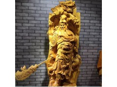 崖柏老料根雕关公，满虎皮纹，精品崖柏木雕摆件图1