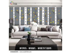 液体壁纸环保装修建材魔术墙画图1
