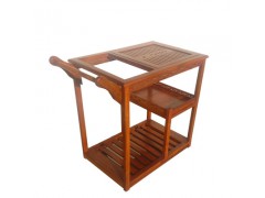 花梨木茶车 移动红木茶桌 手推功夫茶桌茶水柜图1