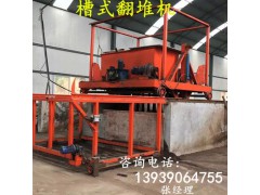 牛羊粪有机肥发酵设备 猪粪发酵用槽式翻堆机图1