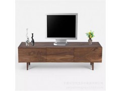 白橡木原木简约电视柜桌实木电视柜图1