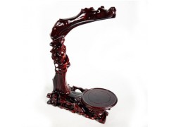 红木工艺品根雕随形吊玉架实木质首饰品装饰摆件展示架底座图1