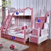 子母床实木儿童床双层床简约现代多功能上下床高低床环保组合梯柜
