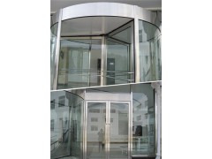 大连四翼自动旋转门报价_龙达供_锦州四翼自动旋转门厂家价格图1