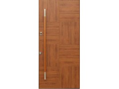 高端实木进户门,防盗实木门价格,上海实木门厂家,上海纹安木业图1