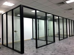 双玻百叶隔断_百叶隔断_办公室隔断安装_地生供图1