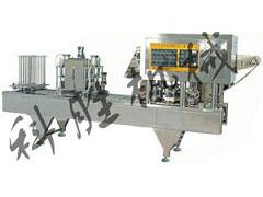 唐山科胜塑料盒全自动封口机|酸牛奶封口机|河北封口机图1