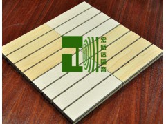 木质条纹吸音板 学校报告厅吸音材料 篮球馆吸音板 会所吸音板图1