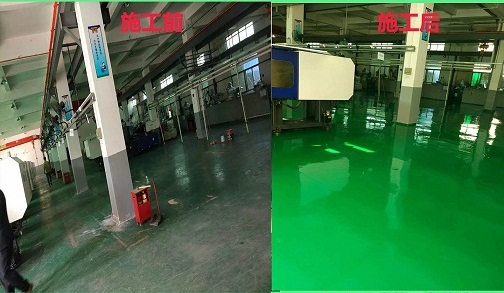 车间地坪漆翻新涂装工程案例缩小图没有联系方式