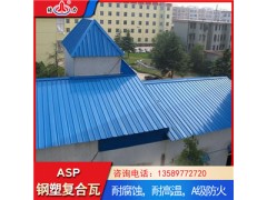 蓝色防腐铁皮瓦 钢塑复合瓦 耐腐防锈版耐老化图1