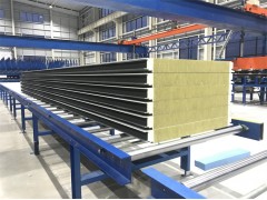 江苏南通供应聚氨酯封边岩棉夹芯板，屋面板规格型号图1