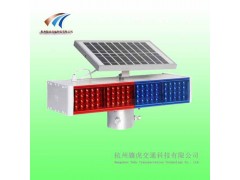 四灯双面交通警示灯 太阳能警示灯生产厂家图1