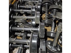 轨距1435直径350矿车空心轮对600直径300矿车轮对图1