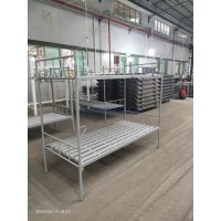 广东公寓铁床上下铺铁床厂家工地铁床龙骨铁板床子母铁床批发