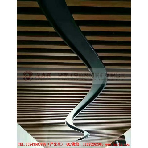 长沙/衡阳U型铝方通,岳阳铝方通吊顶,湖南长沙木纹铝方通厂图2