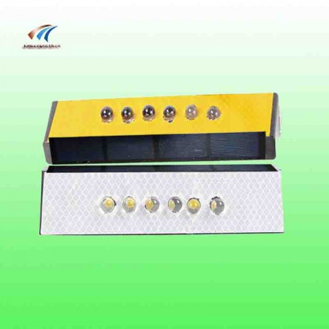 长方形太阳能轮廓标 同步led诱导警示灯图2