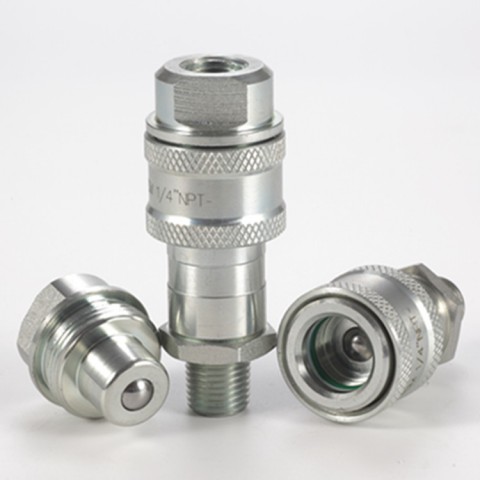 KZE-BD螺纹锁紧式液压快速接头(碳钢)图1