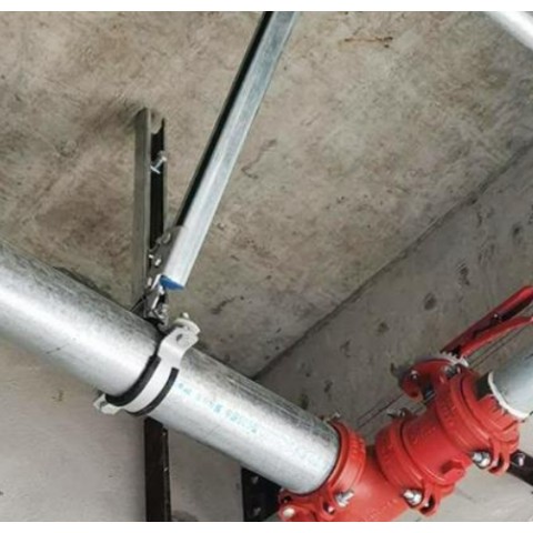 水管侧向抗震支架 消防管道 坚固耐用 紧固件规格齐全图5